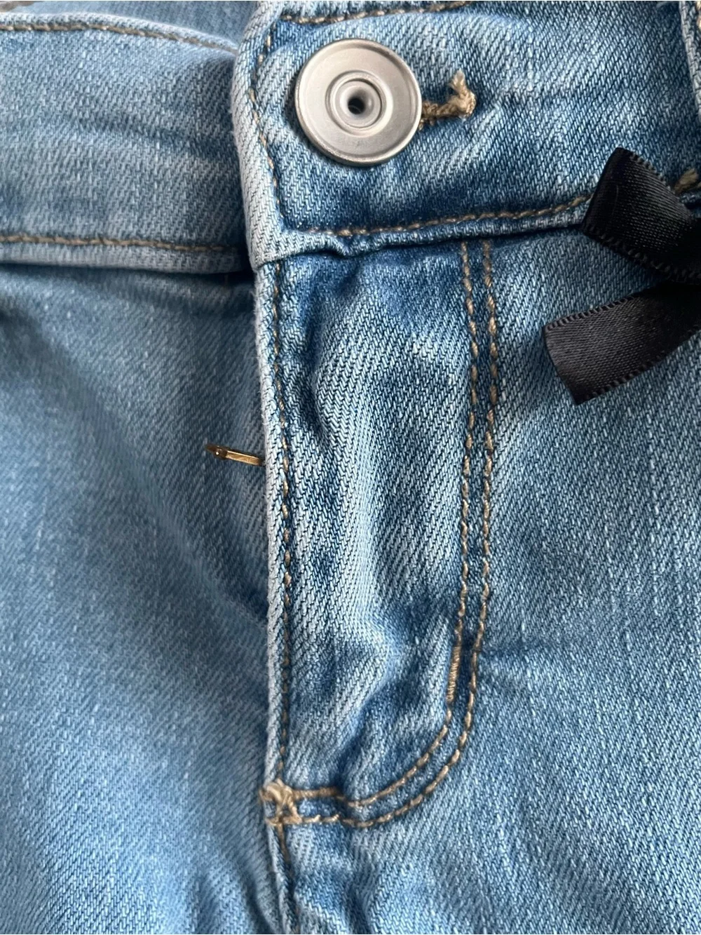 The Children's Place Light Blue Jeans with Hello Kitty Patch